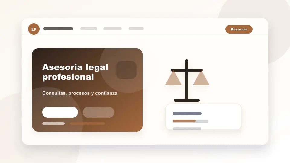 Vista previa de Landing Abogado HTML