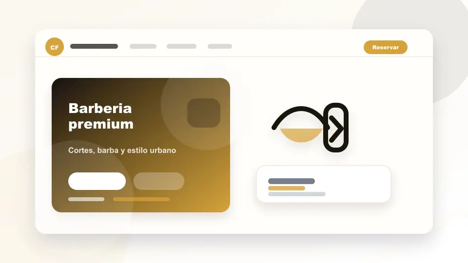 Vista previa de Landing Barbería HTML
