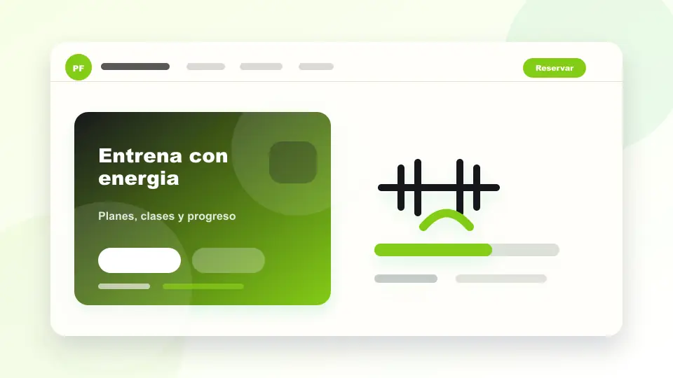 Vista previa de Landing Gimnasio HTML