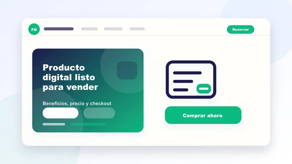 Vista previa de Landing Producto Digital HTML