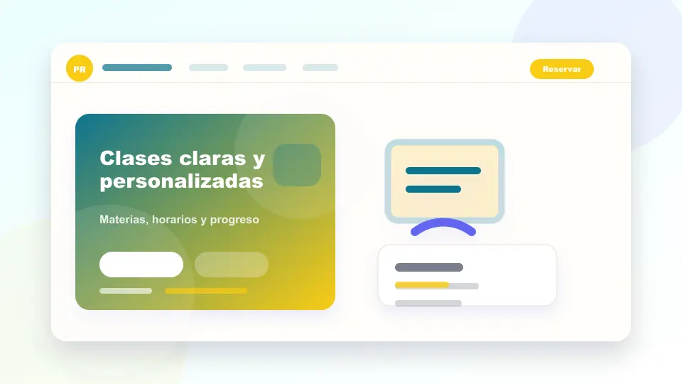 Vista previa de Landing Profesor Particular HTML