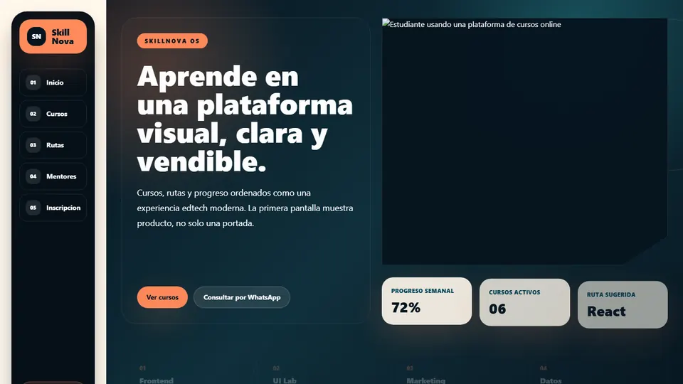 Vista previa de React Cursos Online Básico