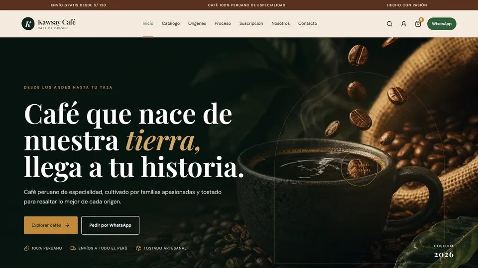 Vista previa de React Café Especialidad Intermedio