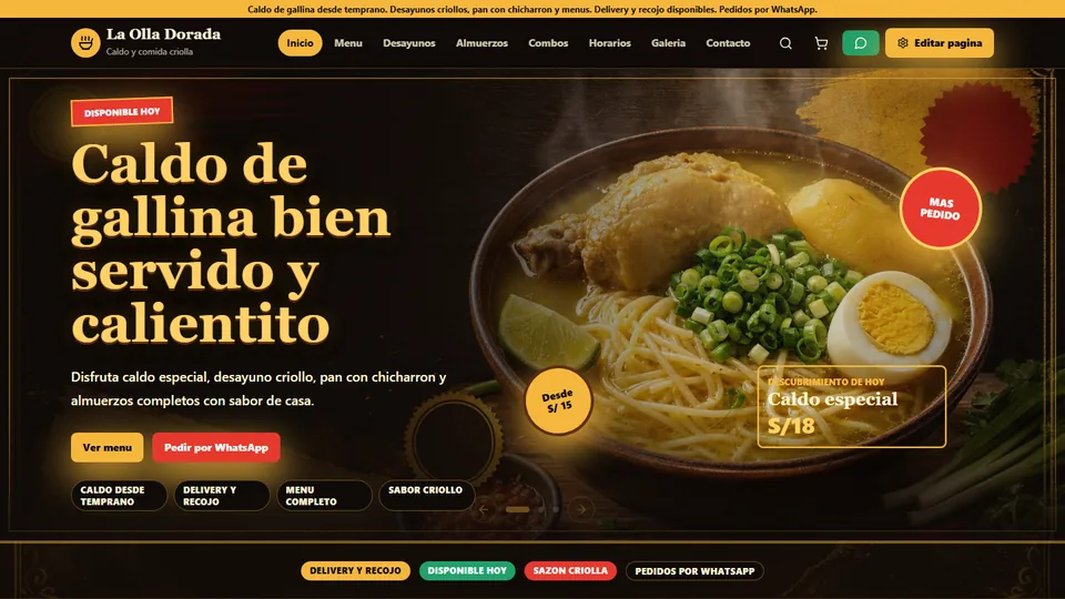 Vista previa de React Caldo de Gallina Intermedio