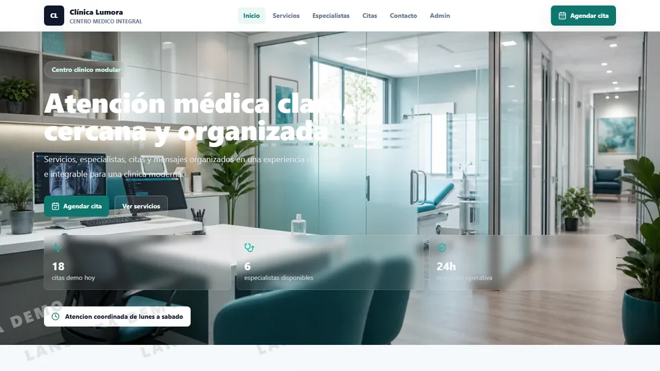 Vista previa de React Clínica Intermedio
