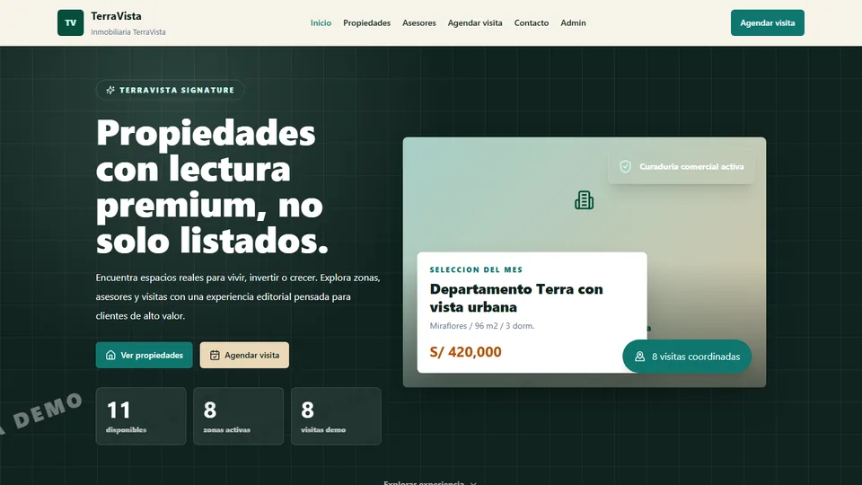 Vista previa de React Inmobiliaria Intermedio