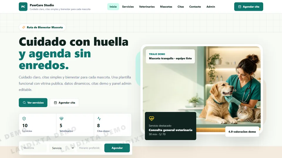 Vista previa de React Veterinaria Intermedio